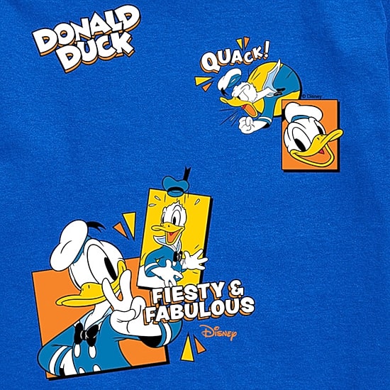 Disney Collection Little & Big Kid Boys Crew Neck Short Sleeve Regular Fit Donald Duck Graphic T-Shirt
