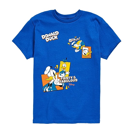 Disney Collection Little & Big Kid Boys Crew Neck Short Sleeve Regular Fit Donald Duck Graphic T-Shirt