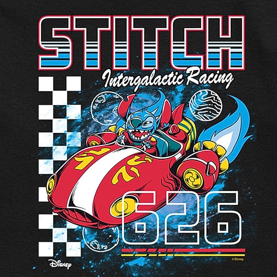 Disney Collection Little & Big Kid Boys Crew Neck Short Sleeve Regular Fit Lilo & Stitch Graphic T-Shirt