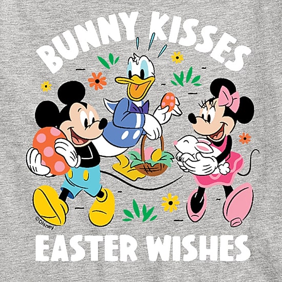 Disney Collection Little & Big Kid Boys Crew Neck Short Sleeve Regular Fit Donald Duck Mickey Mouse Minnie Mouse Graphic T-Shirt