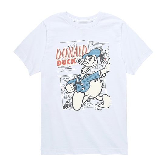 Disney Collection Little & Big Kid Boys Crew Neck Short Sleeve Regular Fit Graphic T-Shirt