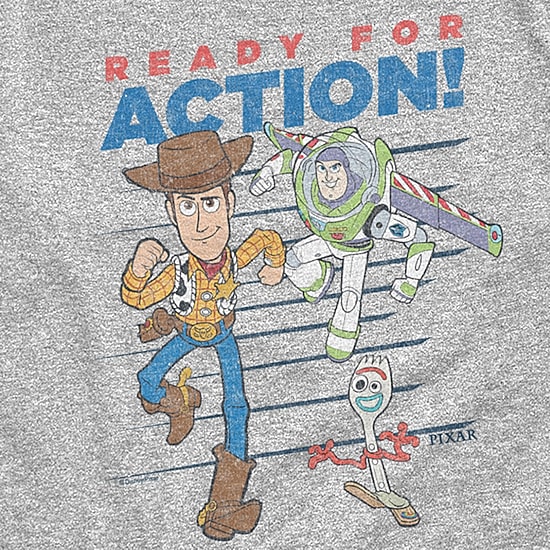 Disney Collection Little & Big Kid Boys Crew Neck Short Sleeve Regular Fit Buzz Lightyear Woody Toy Story Graphic T-Shirt