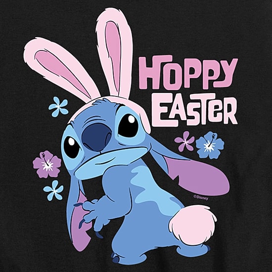 Disney Collection Little & Big Kid Boys Crew Neck Short Sleeve Regular Fit Lilo & Stitch Graphic T-Shirt