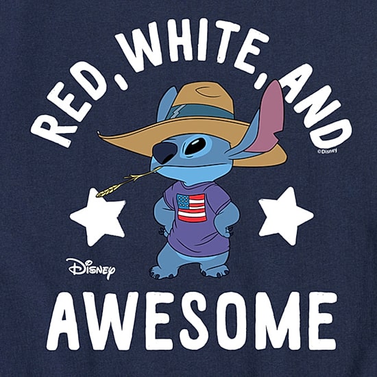 Disney Collection Toddler Boys Crew Neck Short Sleeve Regular Fit Lilo & Stitch Graphic T-Shirt