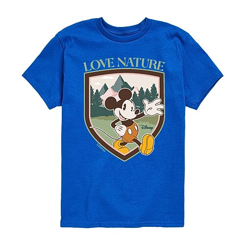 Disney Collection Toddler Boys Crew Neck Short Sleeve Regular Fit Mickey Mouse Graphic T-Shirt, 4t, Blue