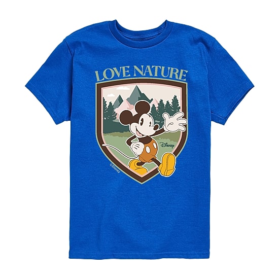 Disney Collection Toddler Boys Crew Neck Short Sleeve Regular Fit Mickey Mouse Graphic T-Shirt