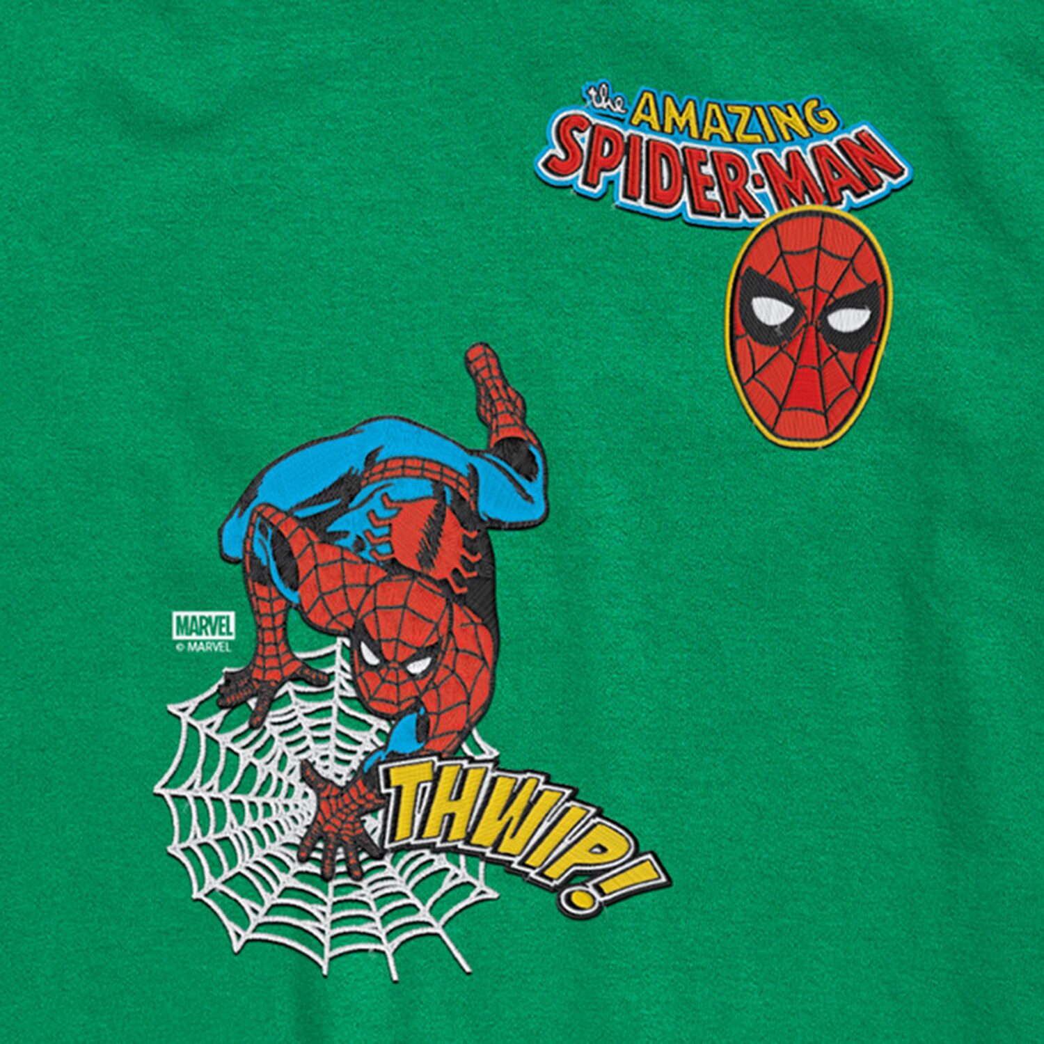 Disney Collection Little & Big Kid Boys Crew Neck Short Sleeve Regular Fit Marvel Spiderman Graphic T-Shirt