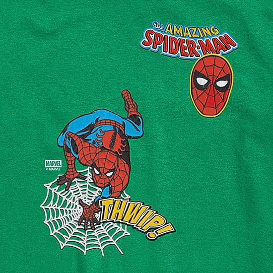 Disney Collection Little & Big Kid Boys Crew Neck Short Sleeve Regular Fit Marvel Spiderman Graphic T-Shirt
