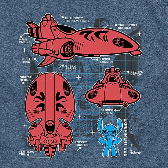 Disney Collection Little & Big Kid Boys Crew Neck Short Sleeve Regular Fit Lilo & Stitch Graphic T-Shirt