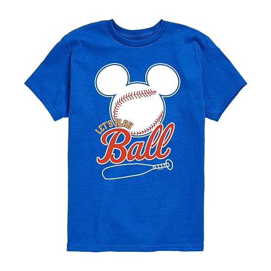 Disney Collection Toddler Boys Crew Neck Short Sleeve Regular Fit Mickey Mouse Graphic T-Shirt