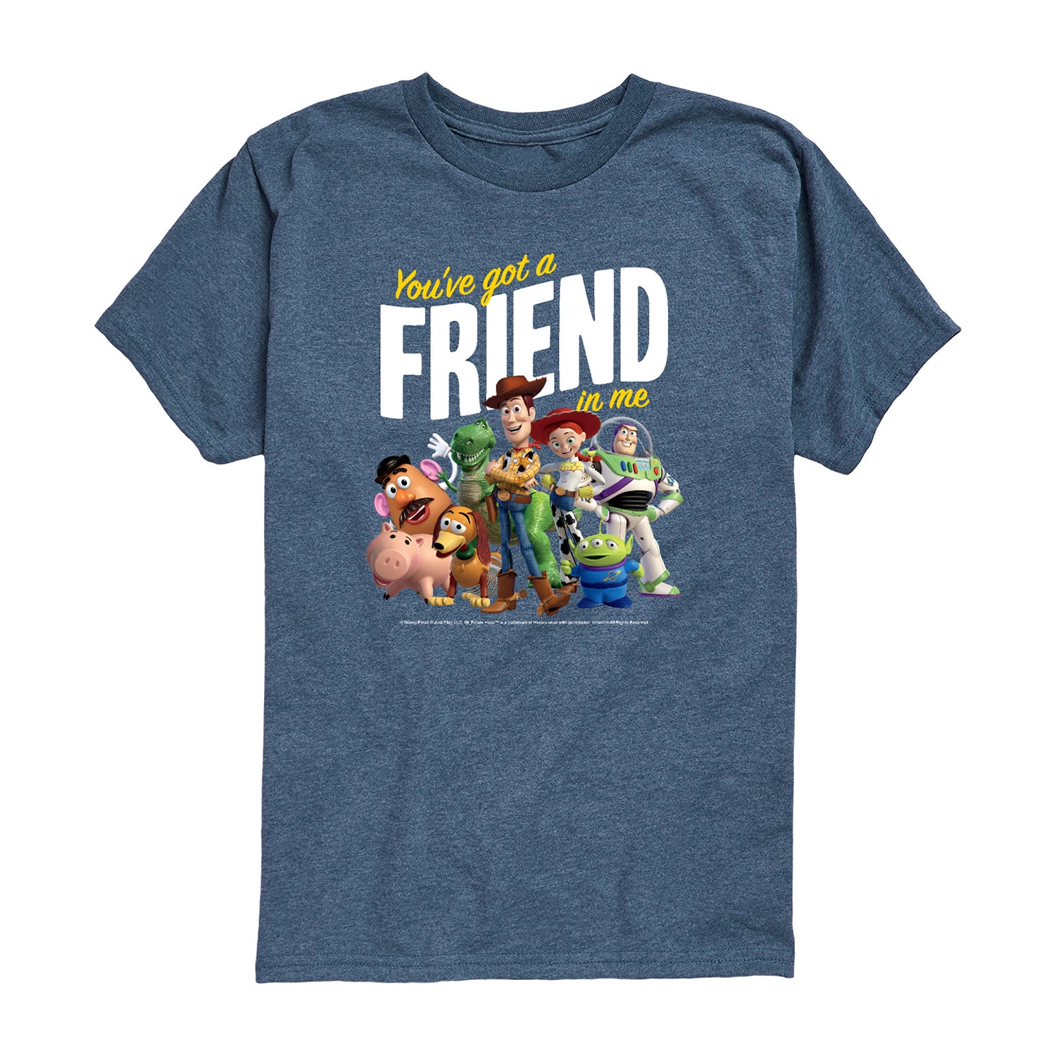 Disney Collection Toddler Boys Crew Neck Short Sleeve Regular Fit Buzz Lightyear Jessie Rex Graphic T-Shirt
