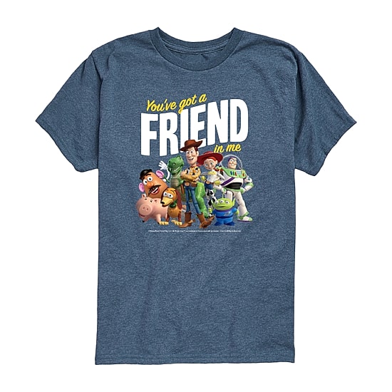 Disney Collection Toddler Boys Crew Neck Short Sleeve Regular Fit Buzz Lightyear Jessie Rex Graphic T-Shirt