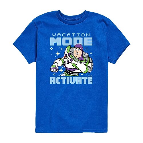Disney Collection Toddler Boys Crew Neck Short Sleeve Regular Fit Buzz Lightyear Toy Story Graphic T-Shirt, 3t, Blue