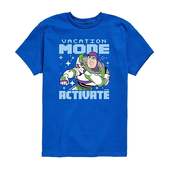 Disney Collection Toddler Boys Crew Neck Short Sleeve Regular Fit Buzz Lightyear Toy Story Graphic T-Shirt