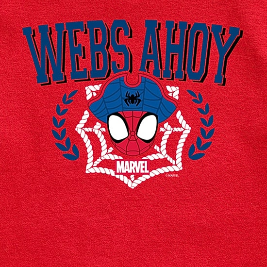 Disney Collection Toddler Boys Crew Neck Short Sleeve Regular Fit Marvel Spiderman Graphic T-Shirt
