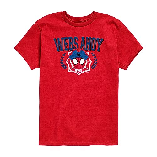 Disney Collection Toddler Boys Crew Neck Short Sleeve Regular Fit Marvel Spiderman Graphic T-Shirt, 4t, Red
