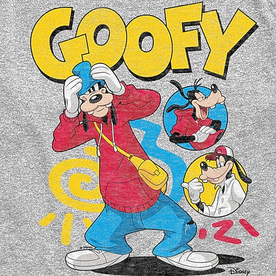 Disney Collection Little & Big Kid Boys Crew Neck Short Sleeve Regular Fit Goofy Graphic T-Shirt