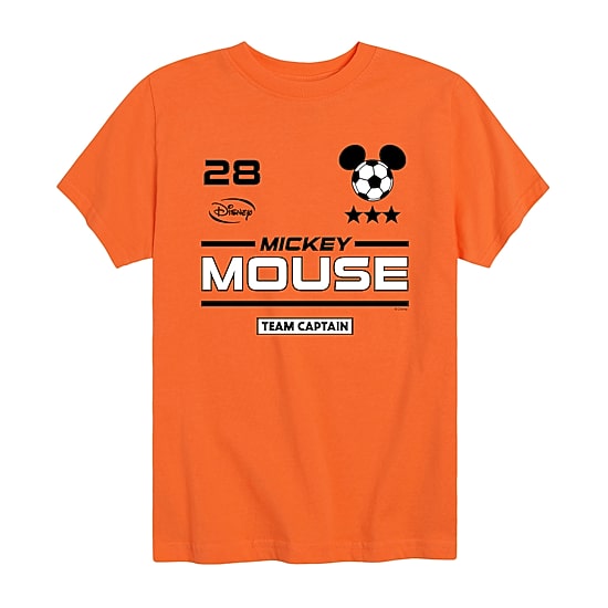 Disney Collection Little & Big Kid Boys Crew Neck Short Sleeve Regular Fit Mickey Mouse Graphic T-Shirt