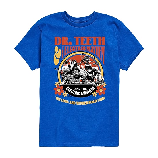 Disney Collection Little & Big Kid Boys Crew Neck Short Sleeve Regular Fit The Muppets Graphic T-Shirt
