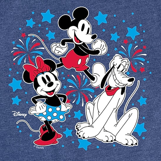 Disney Collection Toddler Girls Crew Neck Short Sleeve Regular Fit Mickey Mouse Minnie Mouse Pluto Graphic T-Shirt
