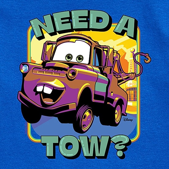 Disney Collection Toddler Boys Crew Neck Short Sleeve Regular Fit Cars Graphic T-Shirt