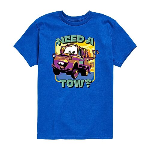 Disney Collection Toddler Boys Crew Neck Short Sleeve Regular Fit Cars Graphic T-Shirt, 4t, Blue