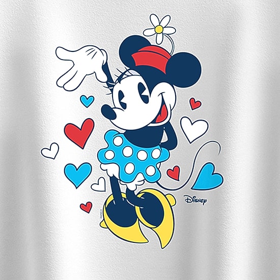 Disney Collection Little & Big Kid Girls Crew Neck Short Sleeve Regular Fit Minnie Mouse Graphic T-Shirt