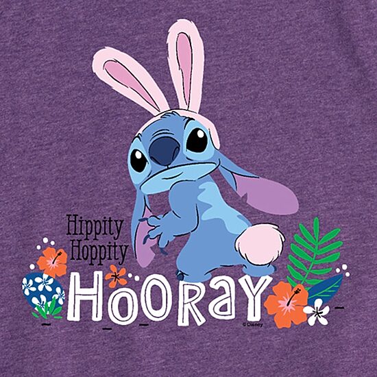 Disney Collection Little & Big Kid Girls Crew Neck Short Sleeve Regular Fit Lilo & Stitch Graphic T-Shirt