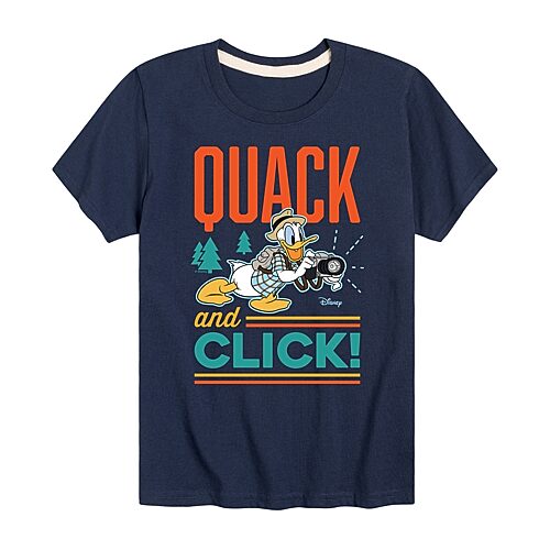 Disney Collection Toddler Boys Crew Neck Short Sleeve Regular Fit Donald Duck Graphic T-Shirt, 4t, Blue