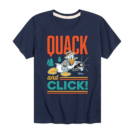 Disney Collection Toddler Boys Crew Neck Short Sleeve Regular Fit Donald Duck Graphic T-Shirt