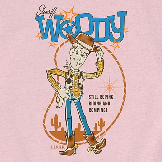Disney Collection Little & Big Kid Girls Crew Neck Short Sleeve Regular Fit Woody Toy Story Graphic T-Shirt