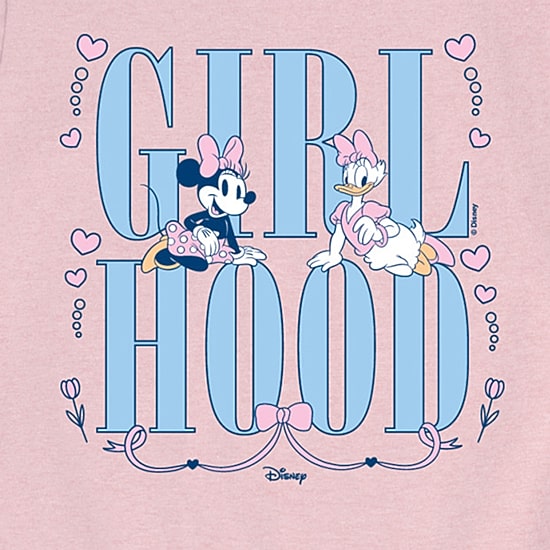 Disney Collection Toddler Girls Crew Neck Short Sleeve Regular Fit Daisy Duck Minnie Mouse Graphic T-Shirt