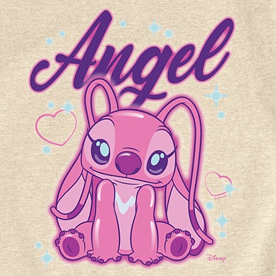 Disney Collection Little & Big Kid Girls Crew Neck Short Sleeve Regular Fit Lilo & Stitch Graphic T-Shirt