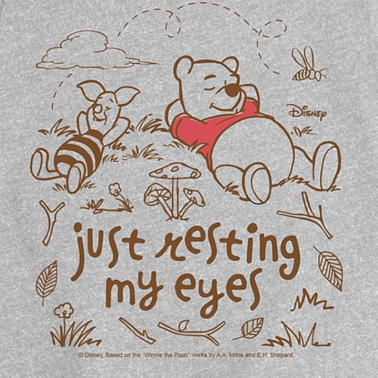 Disney Collection Toddler Girls Crew Neck Short Sleeve Regular Fit Winnie The Pooh Graphic T-Shirt