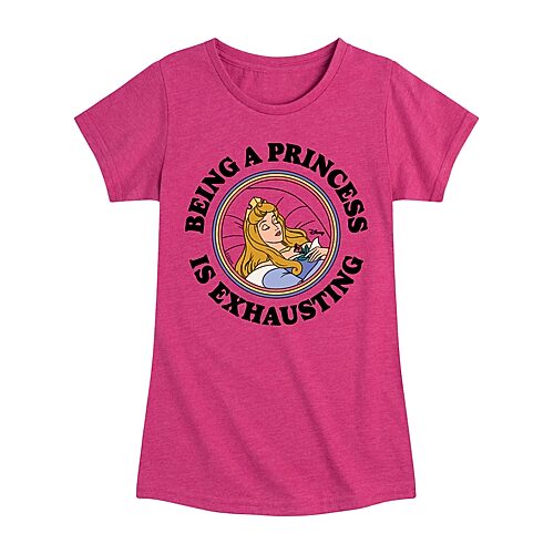 Disney Collection Toddler Girls Crew Neck Short Sleeve Regular Fit Cinderella Princess Graphic T-Shirt, 4t, Pink