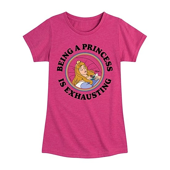 Disney Collection Toddler Girls Crew Neck Short Sleeve Regular Fit Cinderella Princess Graphic T-Shirt