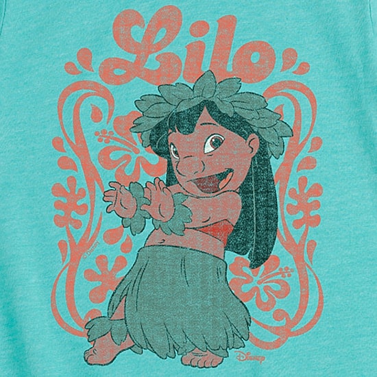 Disney Collection Little & Big Kid Girls Crew Neck Short Sleeve Regular Fit Lilo & Stitch Graphic T-Shirt