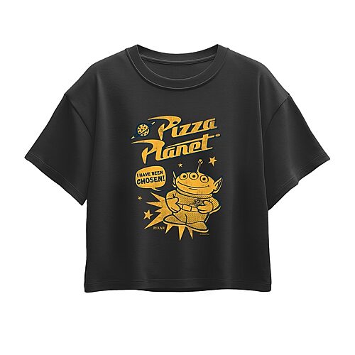 Disney Collection Little & Big Kid Girls Crew Neck Short Sleeve Regular Fit Toy Story Graphic T-Shirt, X-large, Black
