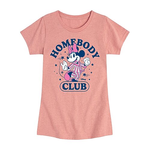 Disney Collection Little & Big Kid Girls Crew Neck Short Sleeve Regular Fit Minnie Mouse Graphic T-Shirt, X-large, Pink