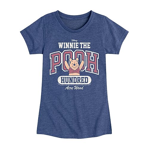 Disney Collection Toddler Girls Crew Neck Short Sleeve Regular Fit Winnie The Pooh Graphic T-Shirt, 4t, Blue