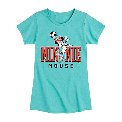 Disney Collection Toddler Girls Crew Neck Short Sleeve Regular Fit Minnie Mouse Graphic T-Shirt, 4t, Blue