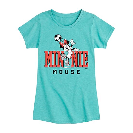 Disney Collection Toddler Girls Crew Neck Short Sleeve Regular Fit Minnie Mouse Graphic T-Shirt