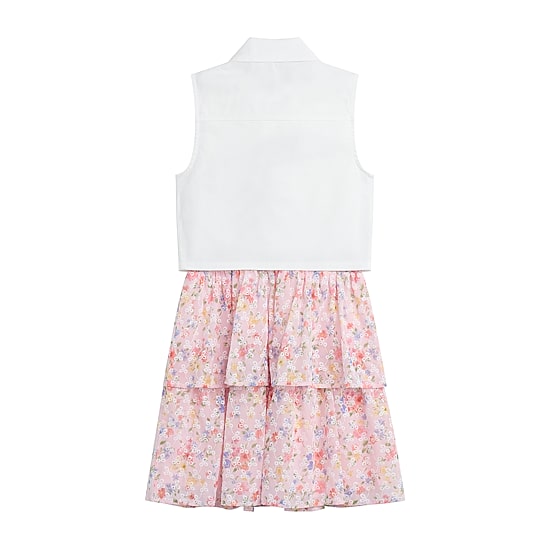 by&by girl Little & Big Kid Girls Floral 2-pc. Dress Set