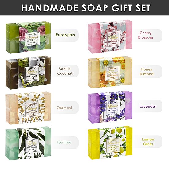 LOVERY™ Handmade Soap Set - 8 Piece Variety Pack ($42 Value)