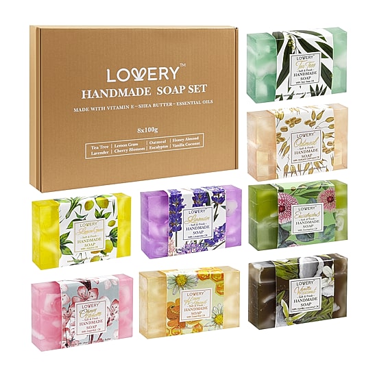 LOVERY™ Handmade Soap Set - 8 Piece Variety Pack ($42 Value)