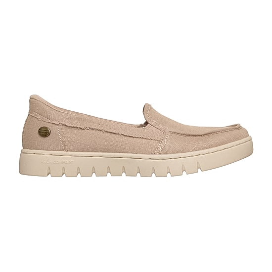 Skechers Bobs Hands Free Slip-Ins Arch Comfort Sun Womens Almond Closed Toe Slip-On Shoe
