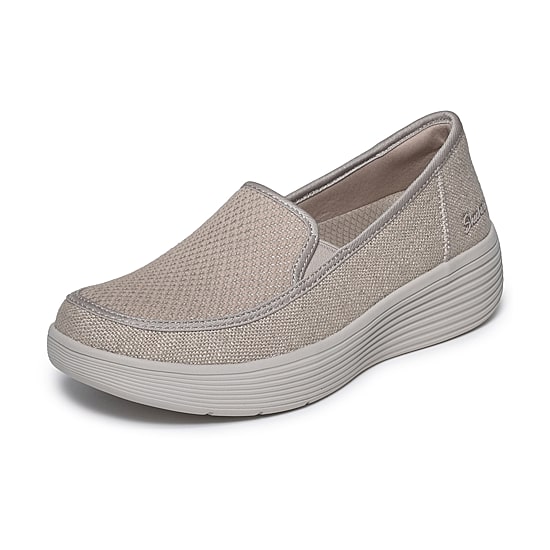 Skechers Arch Fit Laguna Womens Almond Closed Toe Slip-On Shoe