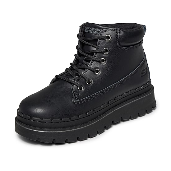 Skechers Womens Jammers Slip Resistant Flat Heel Work Boots
