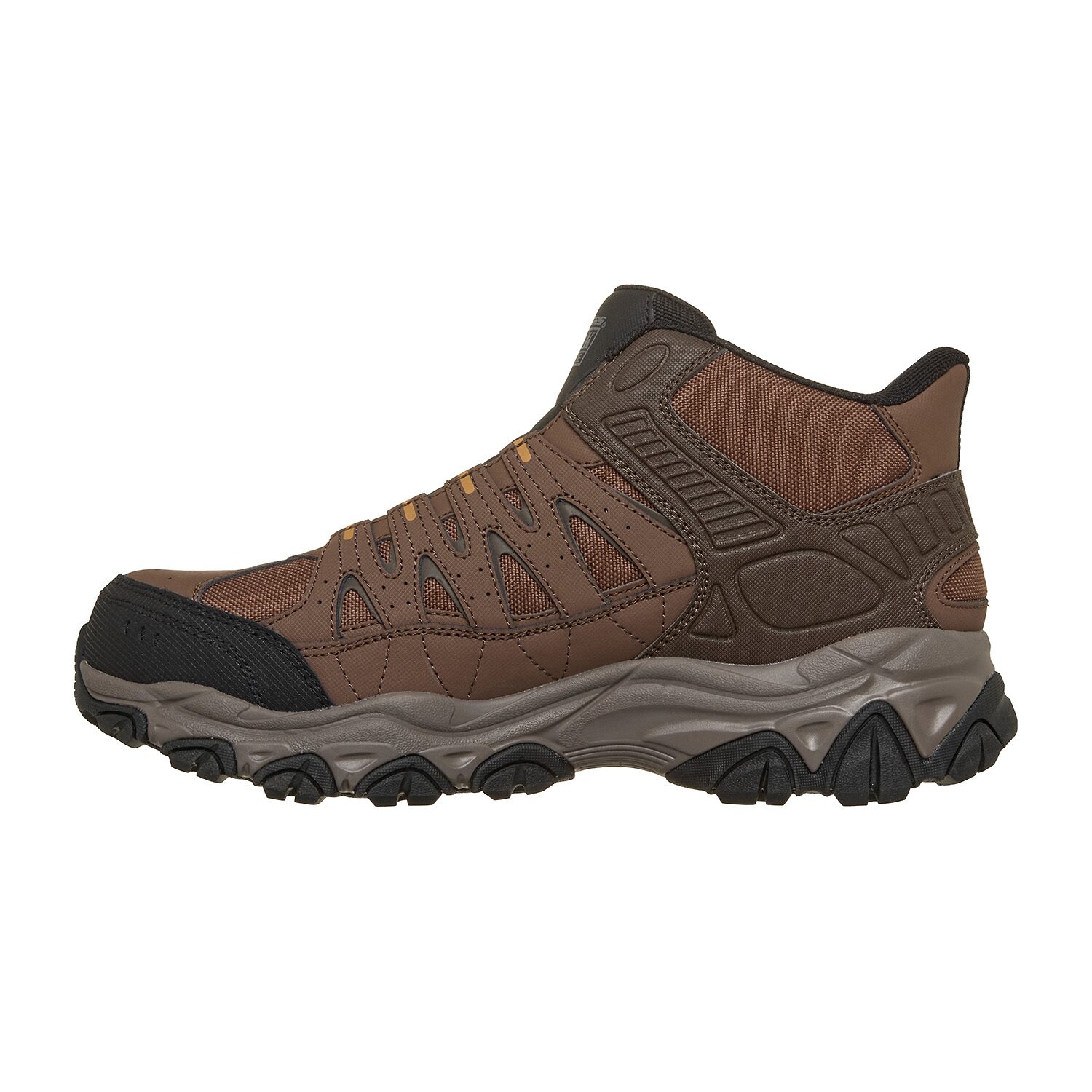 Skechers Hands Free Slip-Ins Afterburn Mens Round Steel Toe Work Shoes