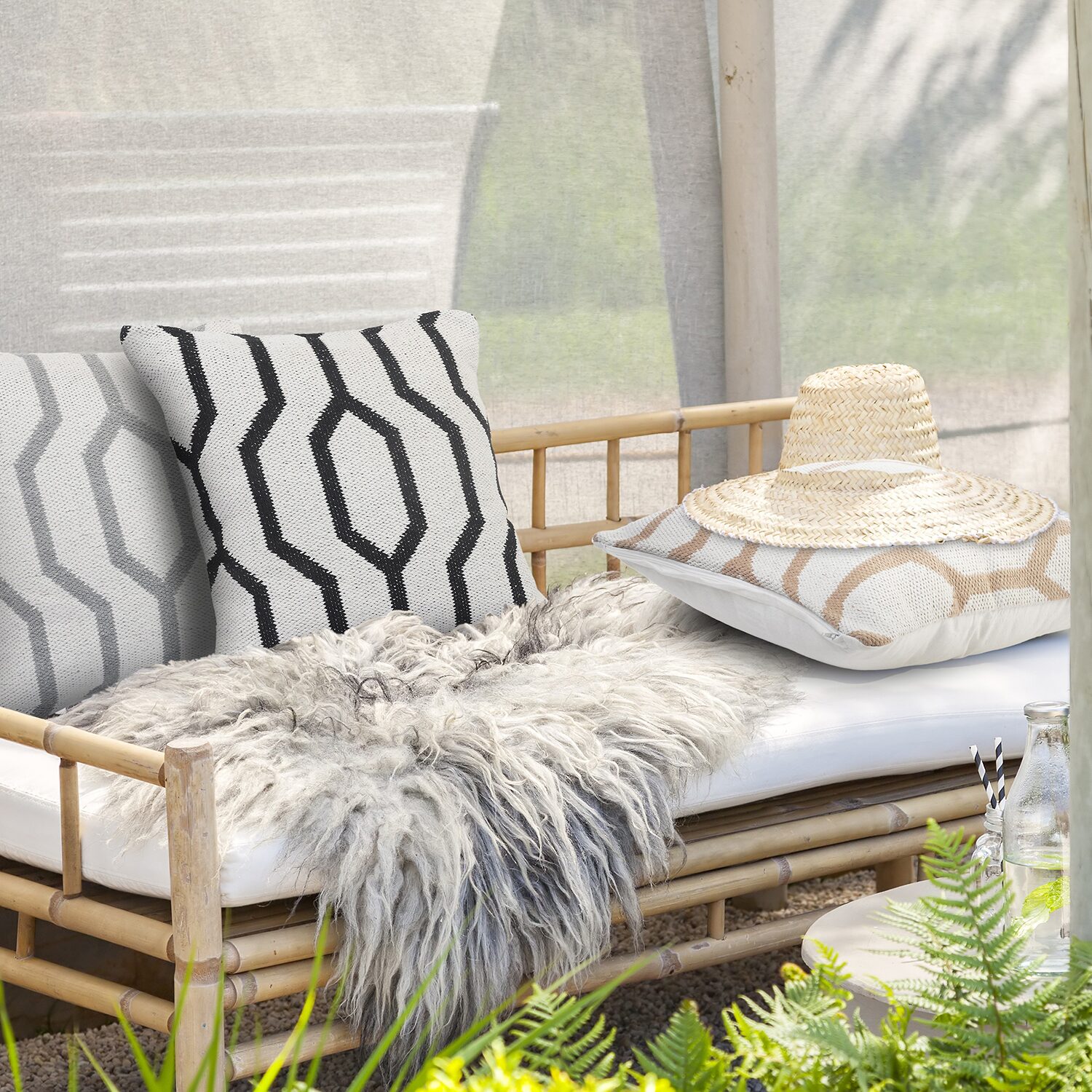 LR Home Ayla Square Throw Pillow